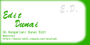 edit dunai business card